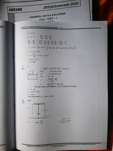 FIITJEE JEE Mains And Advanced Questions Solution