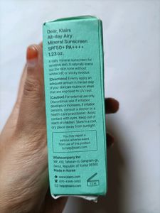 Klairs All Day Airy Mineral Sunscreen
