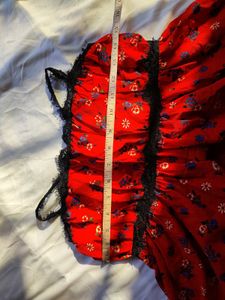 UO Eliana Strappy-Back Floral Babydoll Dress