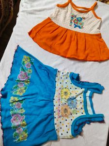 Vintage Kids Orange Dress