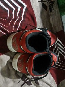 Mens Nike Air Jorden Red Black Sneakers Orignal