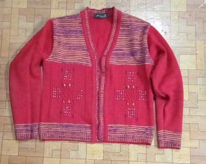 Red Knitted Cardigan