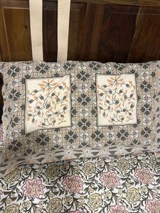 King Size Bedsheet Two Pillow Cover