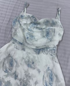 Floral Print Chiffon Dress