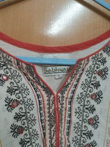 Floral Embroidered Kurti