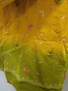 Elegant Yellow Saree