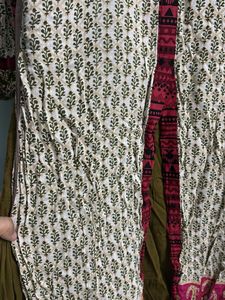 Cotton Ethnic Long Flare Kurti