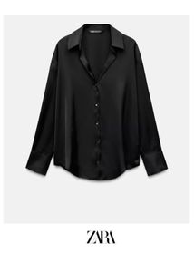 Zara Black Satin shirt