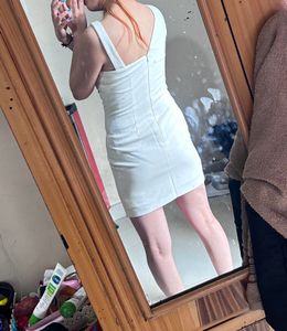 White Paded Dress