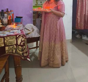 English Color Long Top With Skirt