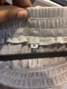 Ribbed straight pants