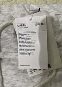 Light grey Straight Leg Pants