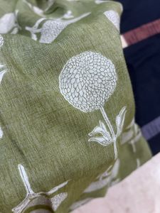 Green kurta.