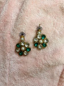 Floral Stone Earrings