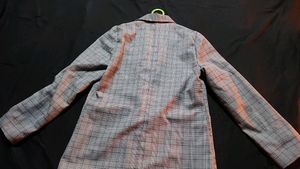 Grey Checkered Blazer