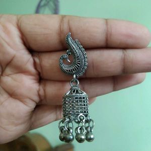Oxidised Jhumka