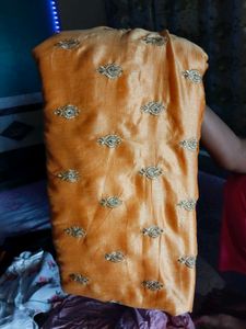 Orange beautiful Saree