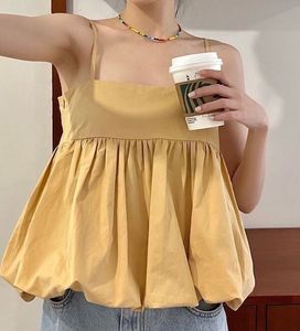 Mustard Yellow Babydoll Top