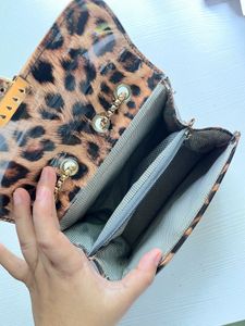 Leopard Print Chain Bag