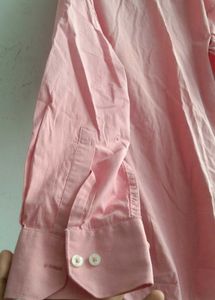 Unisex Pink Long Sleeve Shirt