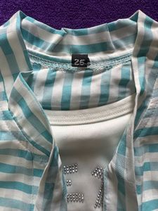 Striped Tie-Front Kimono Top