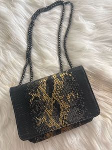 YSL Python Embossed Crossbody