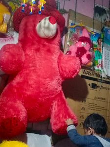 Red Teddy Bear with Hat