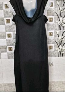 Elegant Black Midi Dress