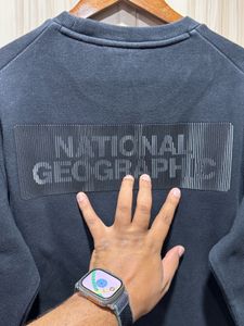 National Geographic Black Crewneck Sweatshirt