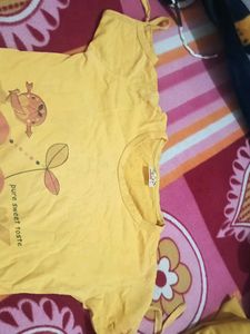 Cute Yellow Cherry Graphic Tee