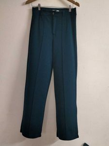 Green Wide Leg Trousers