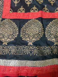 Double Layer Anarkali With Embroidered Neck (xxl)