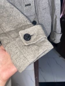 Grey Color Solid Blezer
