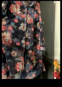 Beautiful Printed Shirt &amp;shrug