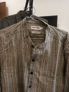 FabIndia Long Sleeve Kurta Style Shirt