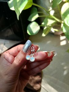 925 Silver Moonstone Drop Earrings