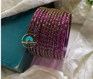 Wine RAINDROP BANGLES COMPLETEY NEW