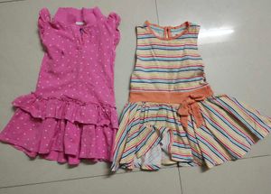 Combo Of Two Frocks 18 To 24 Months