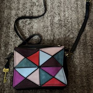 Fossil leather Crossbody Bag - with og key