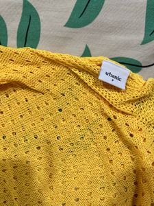Urbanic Yellow Knit Cover Up