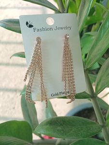 Sparkling Fringe Drop Earrings