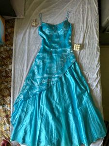 vintage aqua dress