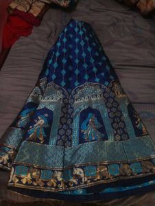 Royal Blue Embroidered Lehenga