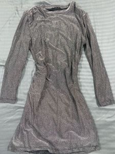 shimmer party dress middi beautiful fitting and pe