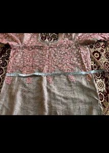Pink &amp; Silver Embroidered Pakistani Suit