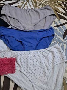 Combo Of  Six  Pure Cotton Imported Fabric Panty
