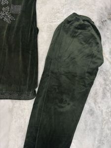 Velvet Kurta Set