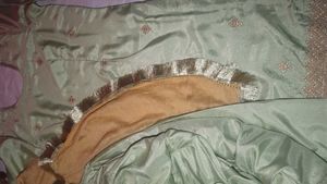 silk creap suit+ dupatta patyala