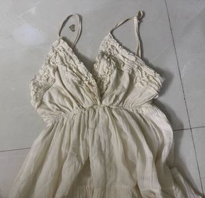Cream Tiered Sundress