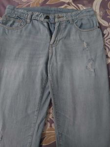Light Wash Distressed Jeans